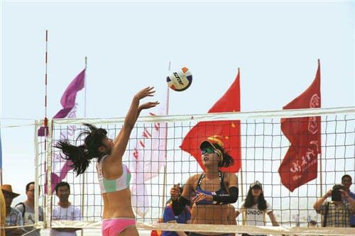 中国大学生沙滩排球大奖赛9月在青岛西海岸“开战”