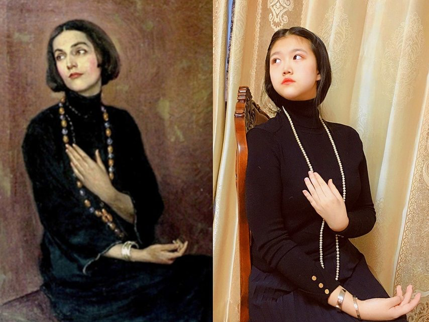 一场停课不停学期间的花式名画模仿秀