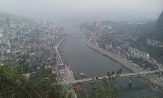 "黔中首郡乌江明珠"——思南县鸟瞰图