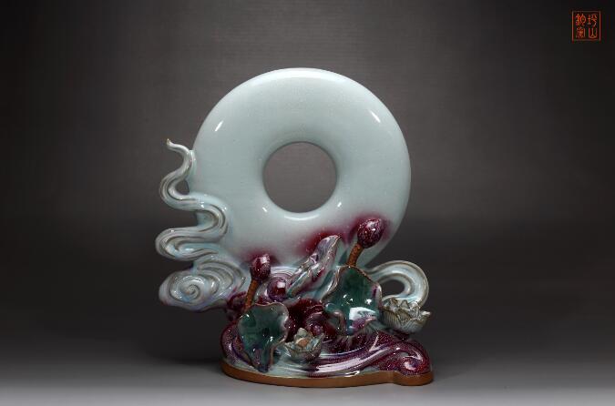 坪山钧窑2015年百花奖金奖作品: 清风明月