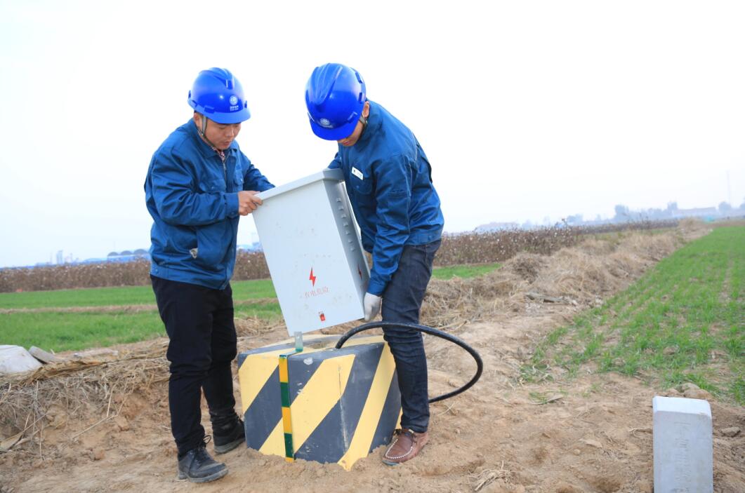 签订"关于共同推进陵城区小城镇(中心村)电网改造升级和"井井通电"